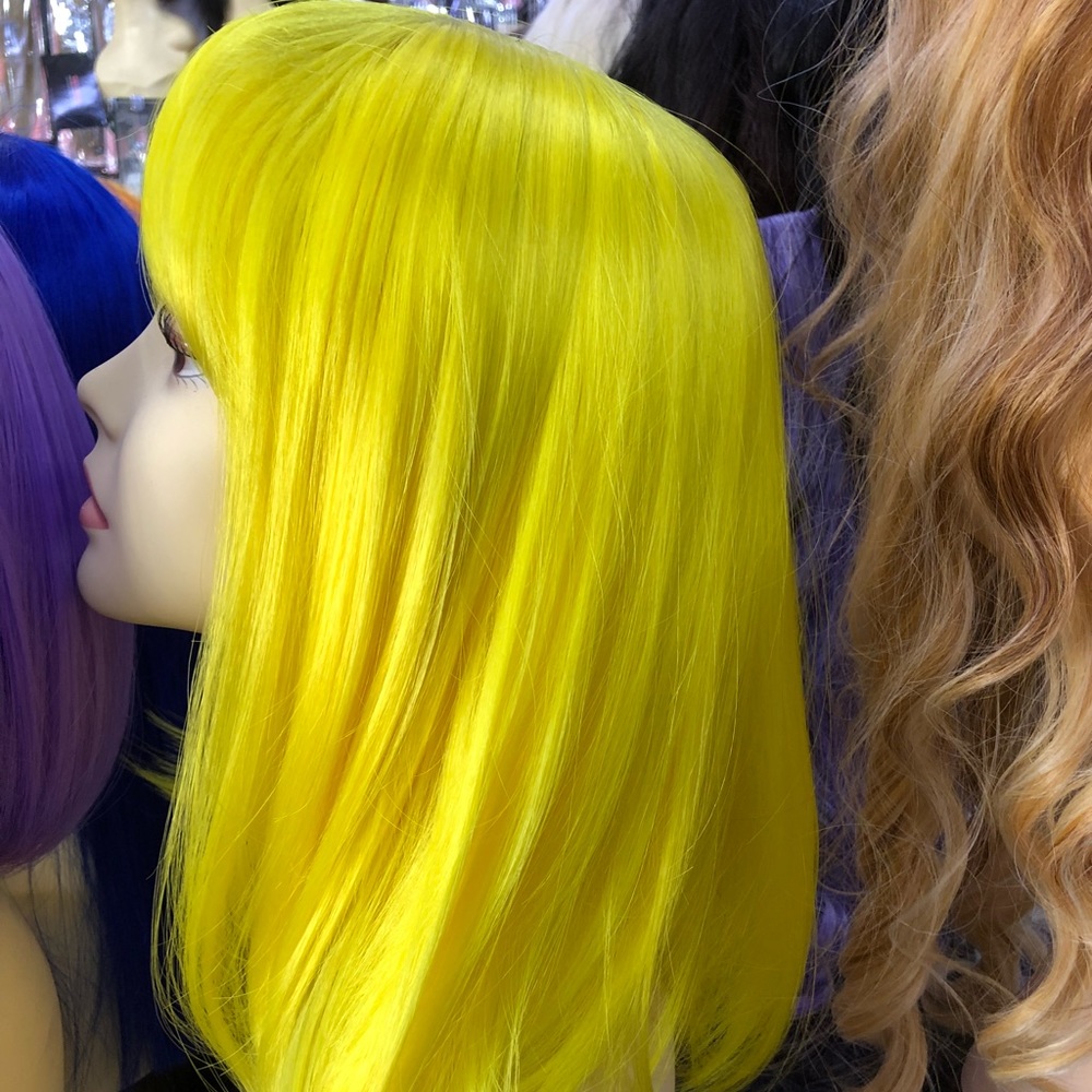 Yellow hair wig
